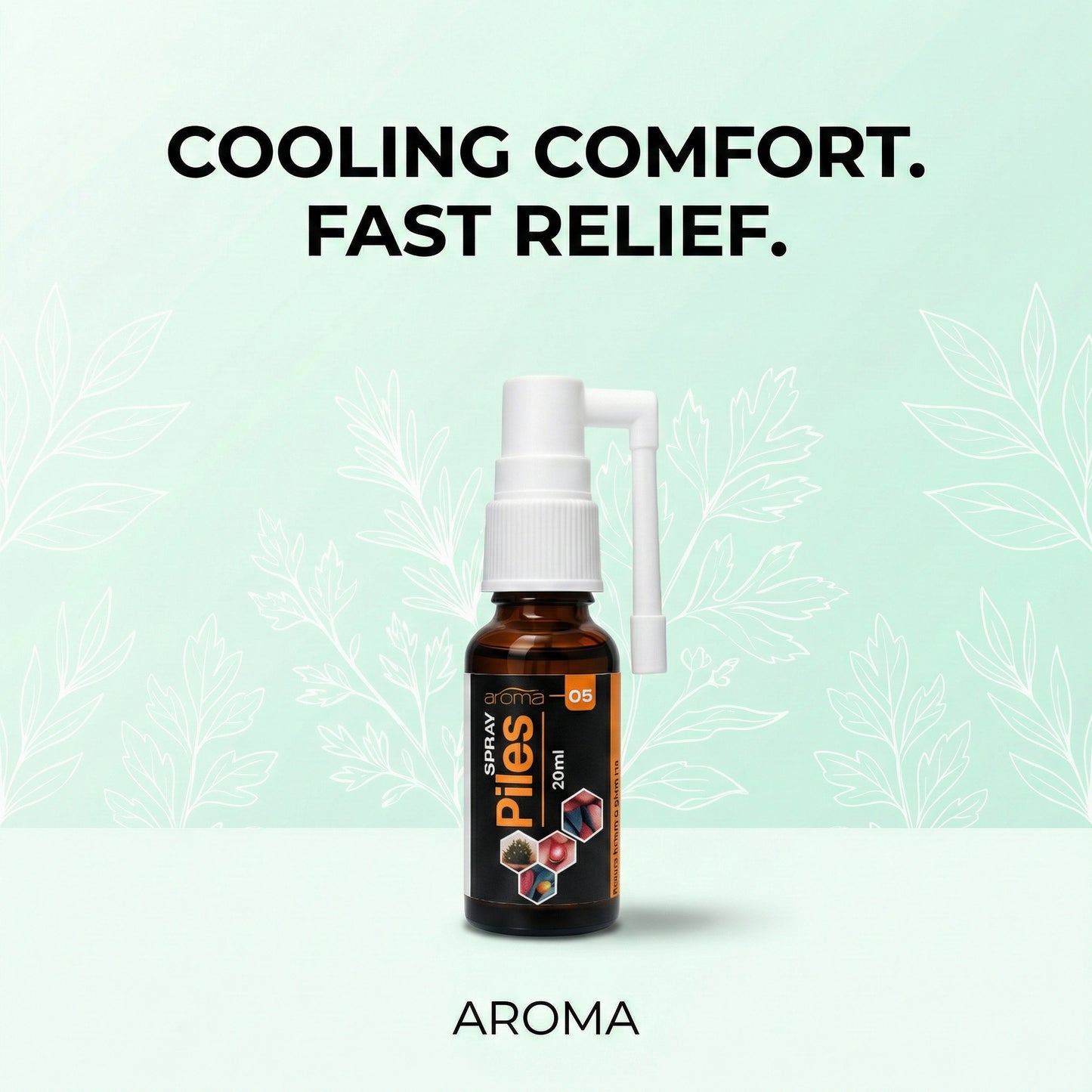 Aroma 05 Piles Spray 20ml – Natural Cooling Relief for Hemorrhoids